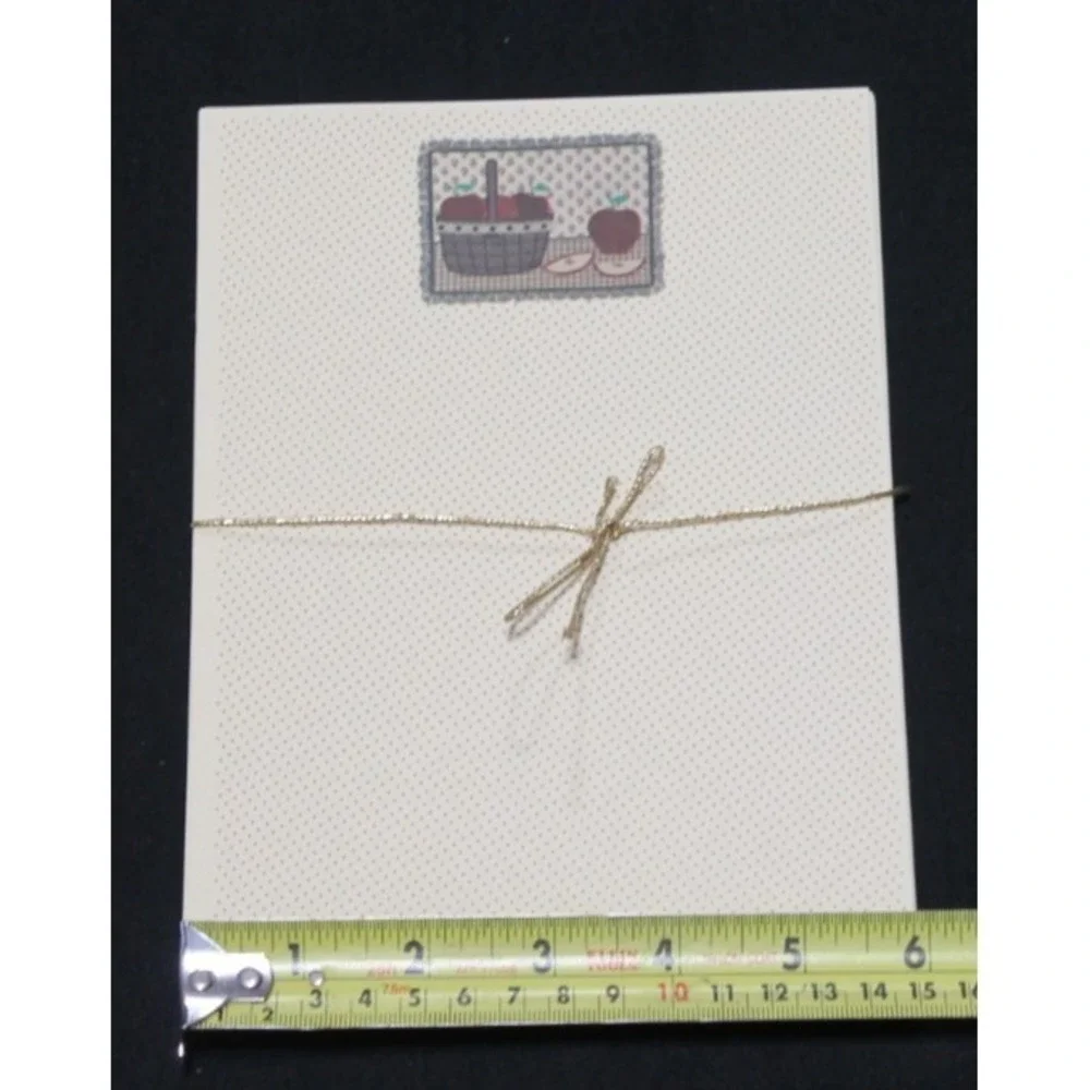 Vintage 1983 Mead Apple Country Stationery Set Cards Envelopes Paper 166 Pieces